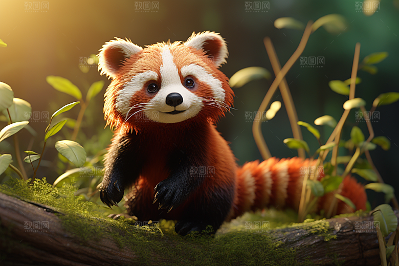 可爱动物动画梦幻模型