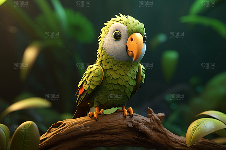 可爱动物梦幻3D模型