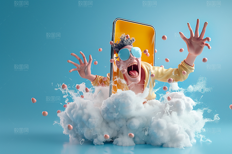 数码卡通人物未来3D模型