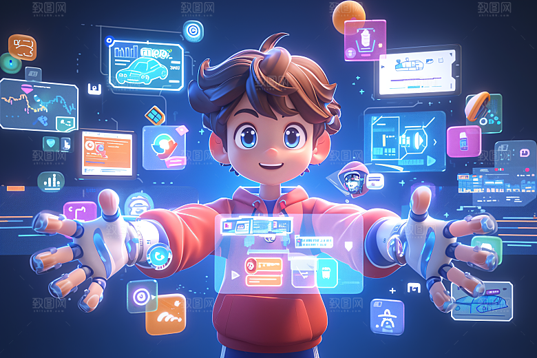 科技少年数据3D模型
