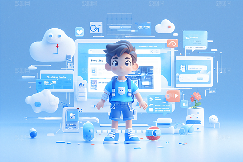 科技少年C4D科幻模型