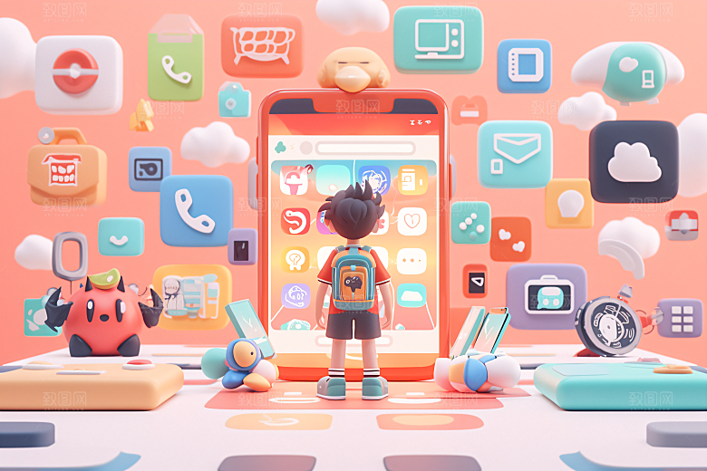 科技少年APP卡通模型