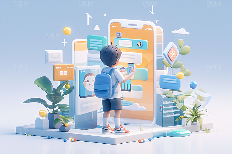 科技少年数据科技感模型