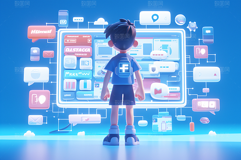 科技少年人物立体模型