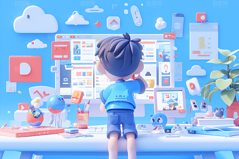 科技少年APP科技感模型