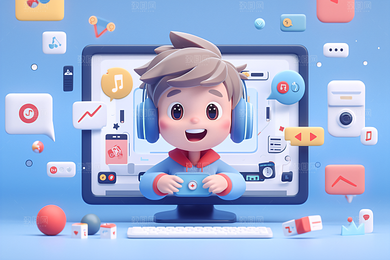 科技少年电子未来模型