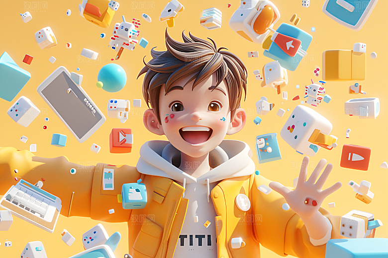 科技少年高清C4D模型