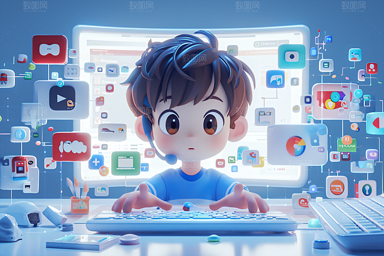 科技少年人物APP模型