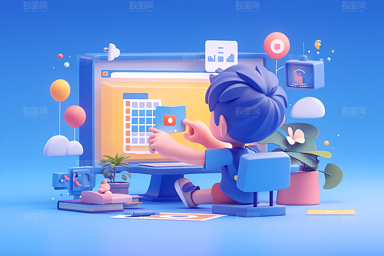 科技少年数码C4D模型