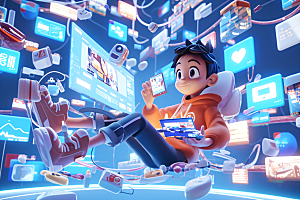科技少年C4D科幻模型
