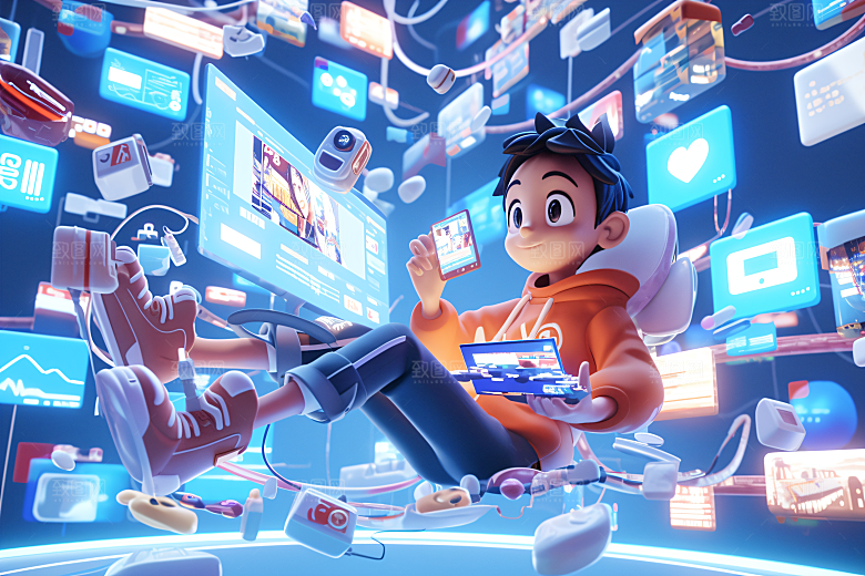 科技少年C4D科幻模型