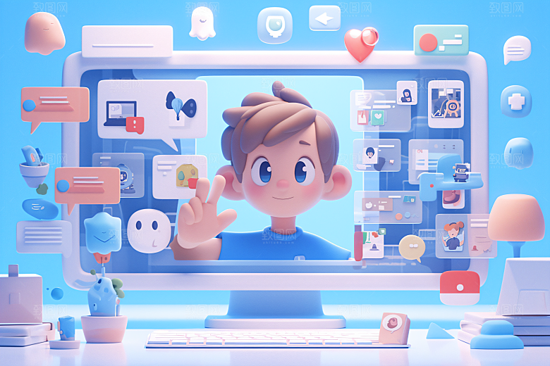 科技少年立体3D模型