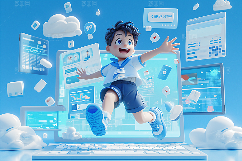 科技少年C4D科技感模型