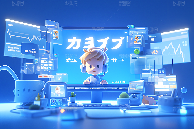 科技少年高清3D模型