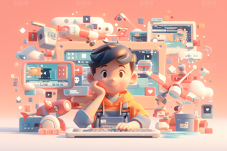 科技少年立体电子模型