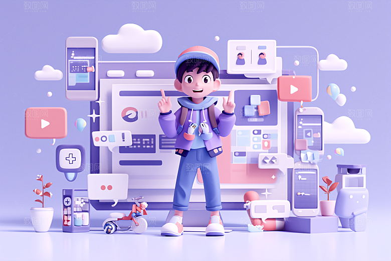 科技少年未来立体模型