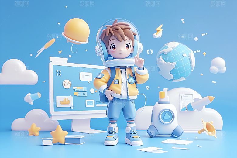 科技少年未来高清模型