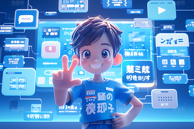 科技少年数据立体模型