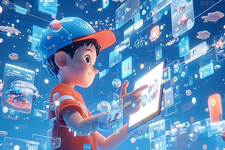 科技少年C4D科技感模型