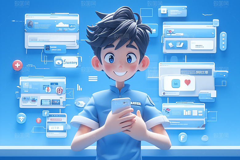 科技少年数字C4D模型