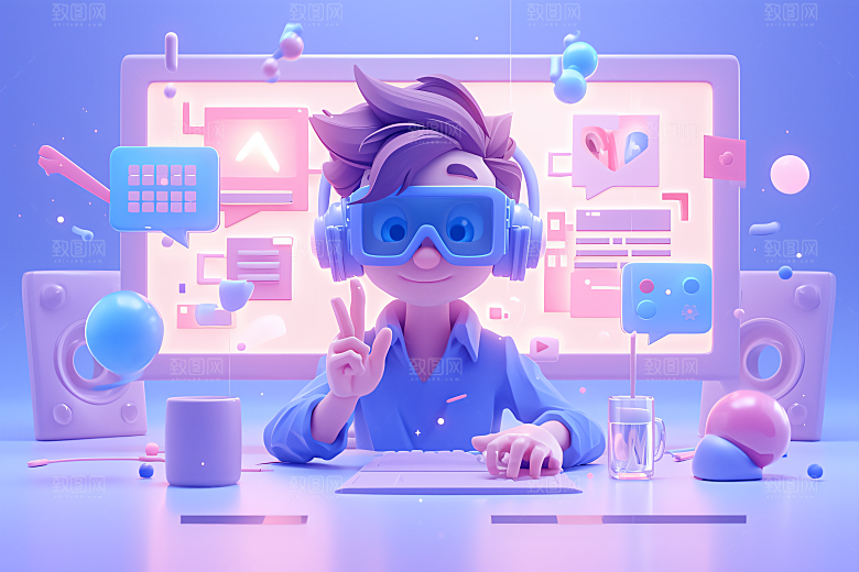 科技少年科技感APP模型