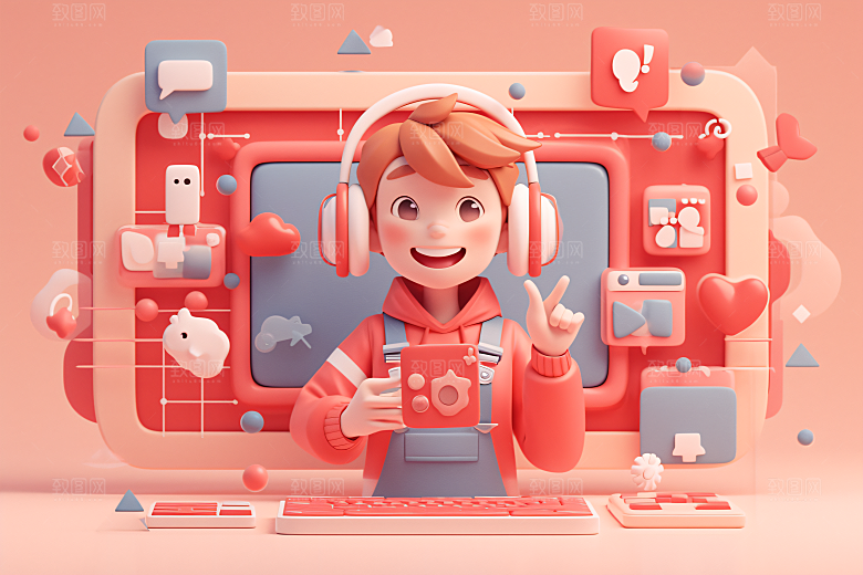 科技少年C4D未来模型