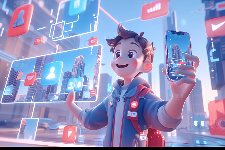 科技少年APP卡通模型