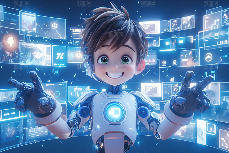 科技少年C4D3D模型