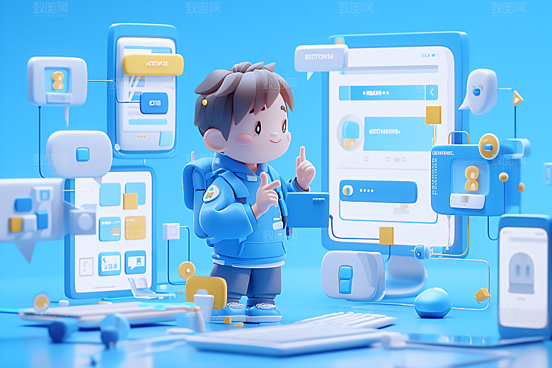 科技少年数字C4D模型