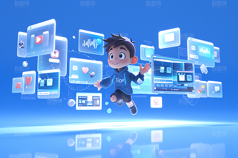 科技少年C4D3D模型
