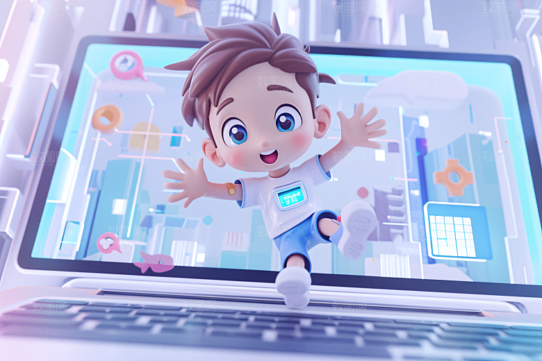 科技少年C4D人物模型