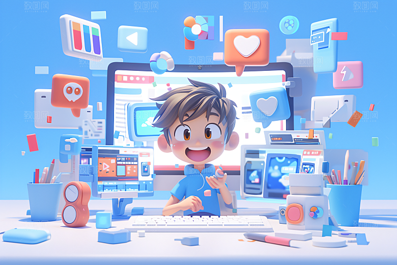 科技少年未来3D模型