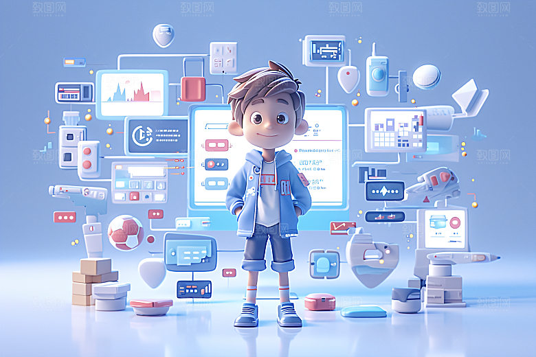 科技少年数据3D模型