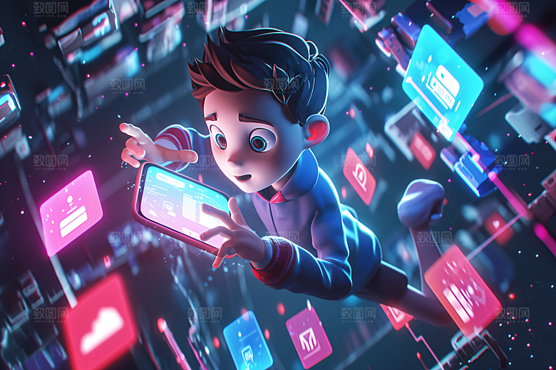 科技少年立体3D模型