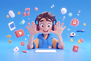 科技少年未来3D模型