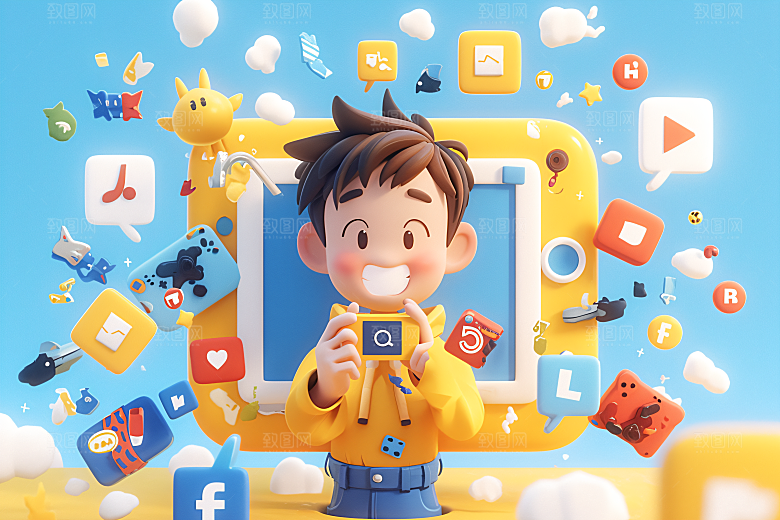 科技少年C4D未来模型
