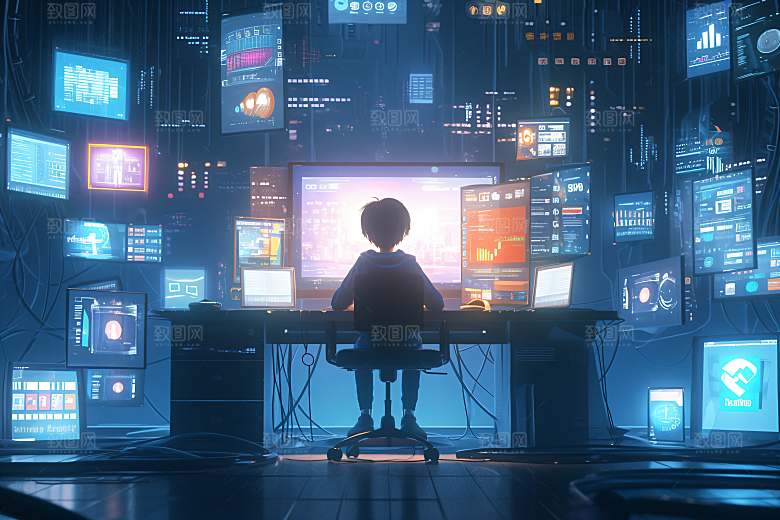 科技少年科技感立体模型