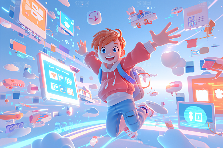 科技少年APP立体模型