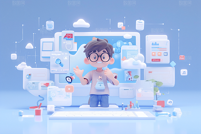 科技少年科幻高清模型
