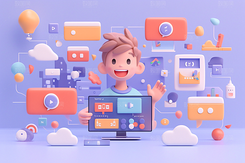 科技少年3D科技感模型