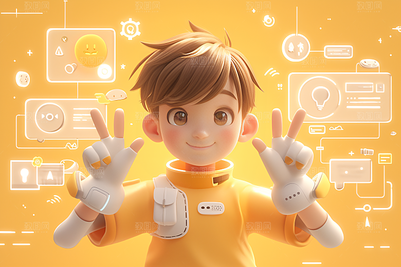科技少年APP人物模型