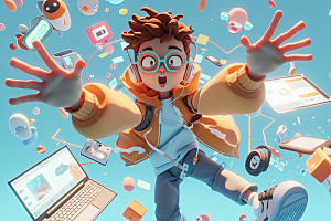 科技少年数据C4D模型