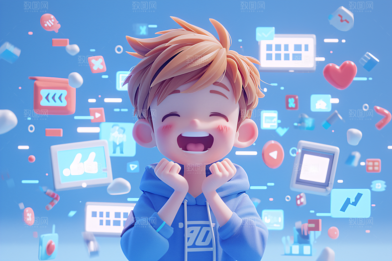 科技少年电子3D模型
