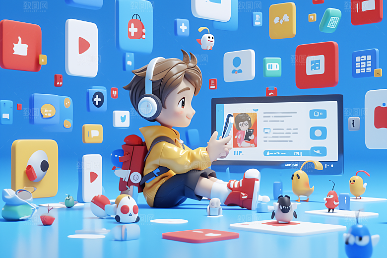 科技少年3D未来模型