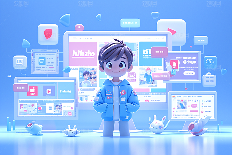 科技少年立体数据模型
