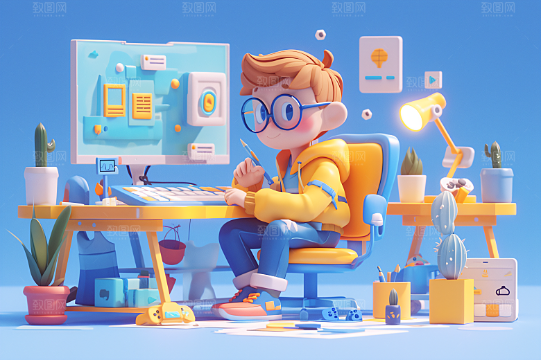 科技少年3D电子模型