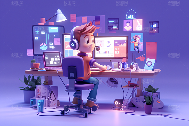 科技少年C4D3D模型