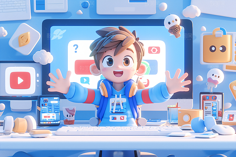 科技少年科技感APP模型