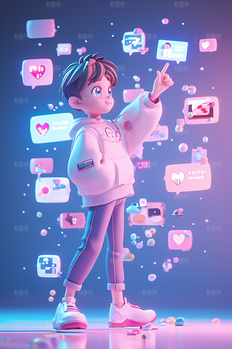 科技少年数码3D模型