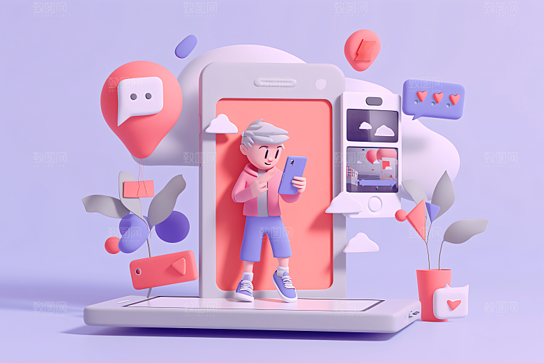 科技少年3D人物模型